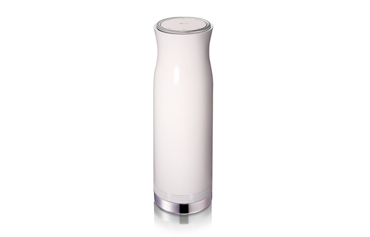 Front view of LG MUSIC flow Sound 360 Portable Bluetooth Speaker NP7860 | White NP7860W