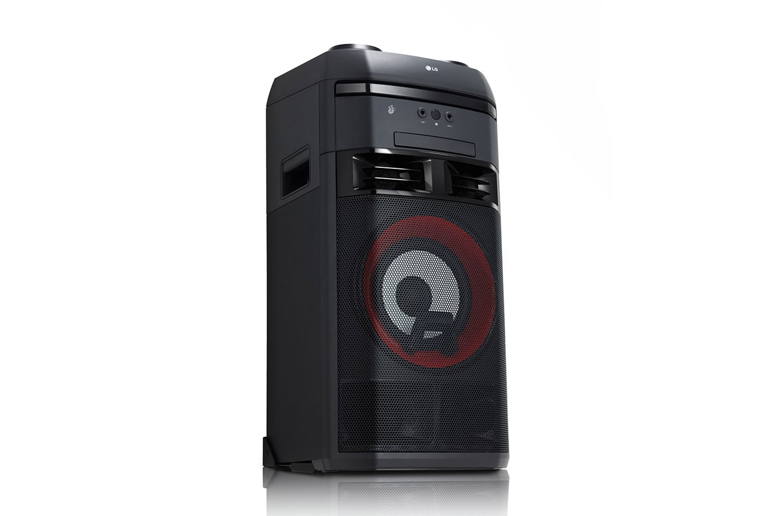LG 2.0 ch, 600W RMS, DVD/CD Playback, FM, TV Sound Sync, Wireless Party Link, DJ & Karaoke Functions, Bass Blast+, OL55D