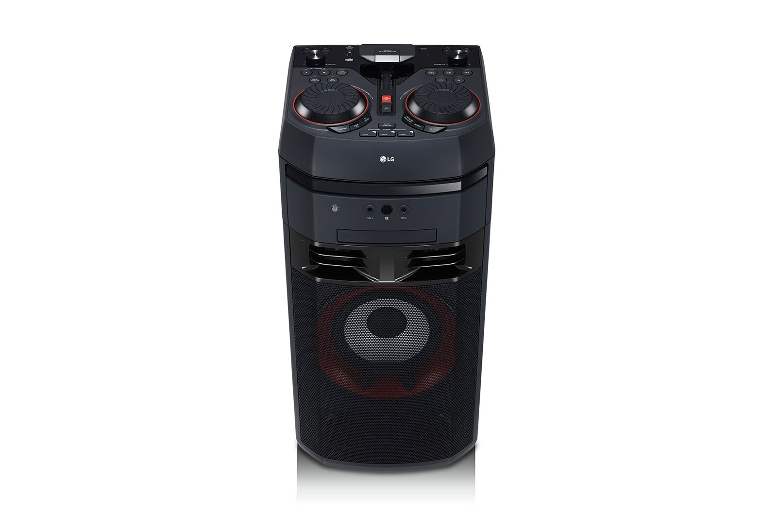 LG 2.0 ch, 600W RMS, DVD/CD Playback, FM, TV Sound Sync, Wireless Party Link, DJ & Karaoke Functions, Bass Blast+, OL55D