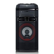 Front view of 2.0 ch, 600W RMS, DVD/CD Playback, FM, TV Sound Sync, Wireless Party Link, DJ &amp; Karaoke Functions, Bass Blast&#43; OL55D