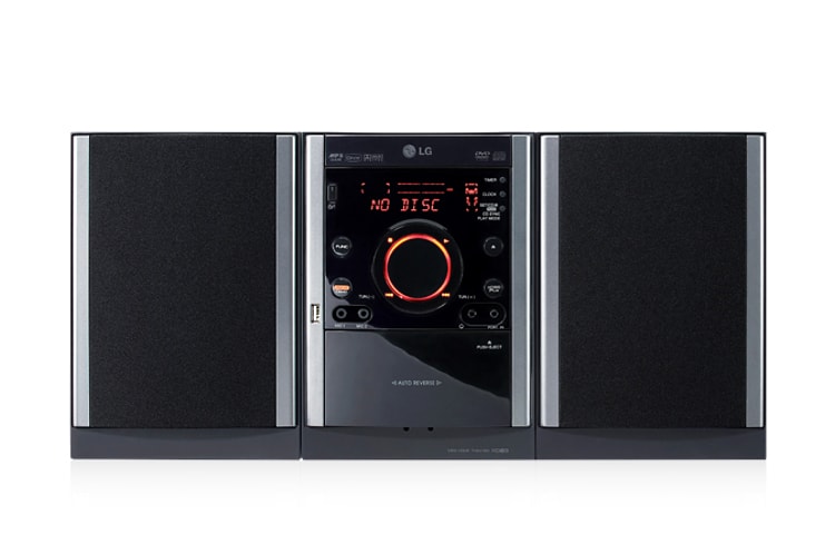 Front view of LG Digital Micro Hi Fi System XD63