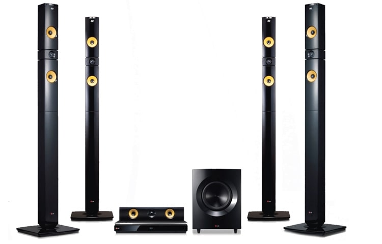 Front view of LG 9.1ch Smart 3D Blu-ray™ Home Theater with Aramid Fiber Speaker BH9530TW
