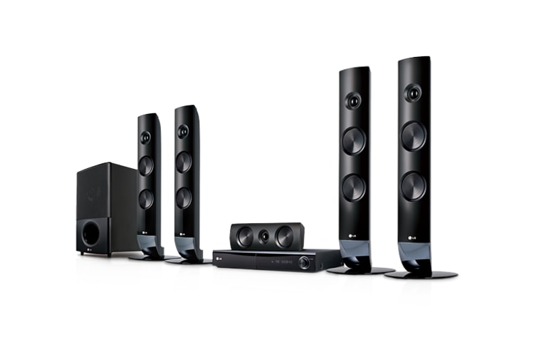 LG 3D Blu-ray HTS, Full HD 1080p24p, NetCast, BD Live & Bonus View, DLNA/CIFS & External HDD Playback, HB806TM