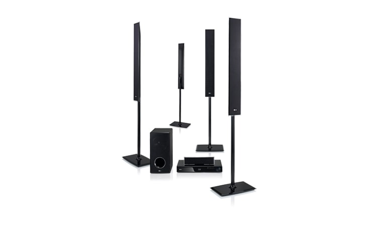 Front view of Blu-ray HTS, Wall-Mountable, Slim Speaker, 1100W RMS, Netcast, DLNA/CIFS HB965TZ