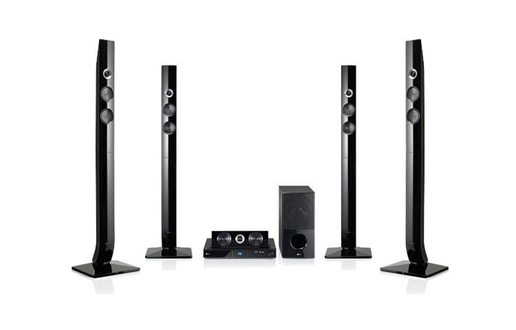 Front view of 1100W RMS, Wall-Mountable Speakers, USB Direct Recording &amp; Play, LG Sound Gallery, TV Sound EZ Set-up with Optical In, Full HD up scaling via HDMI HT906TA