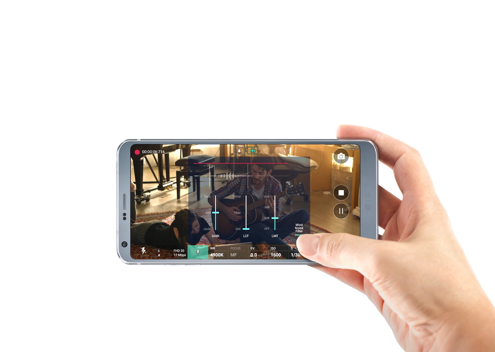 LG Electronics - LG G6 4GB/64GB　LG-H870DS(ホワイト) LG G6 H870 Single Sim 64Gb 5.7 Inch Factory Unlocked 4G Lte