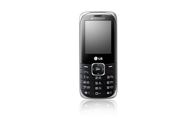 Front view of Dual SIM Capable, Wireless FM, Large 2.0&#34; LCD, &amp; Handful of Multimedia A165