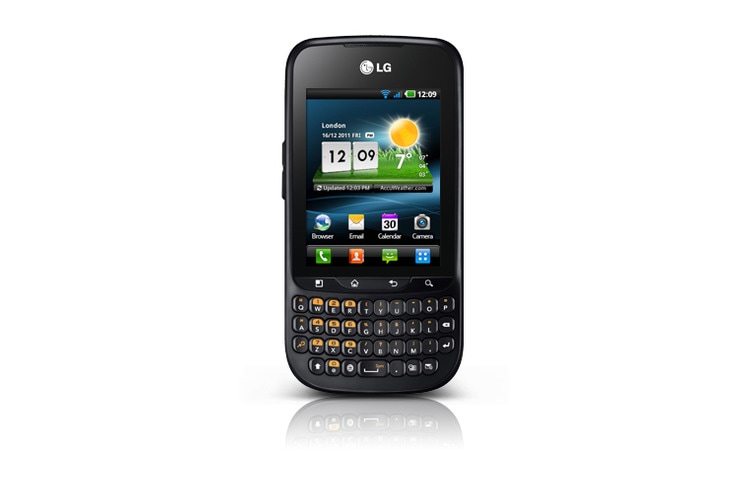 Front view of LG Optimus Pro C660