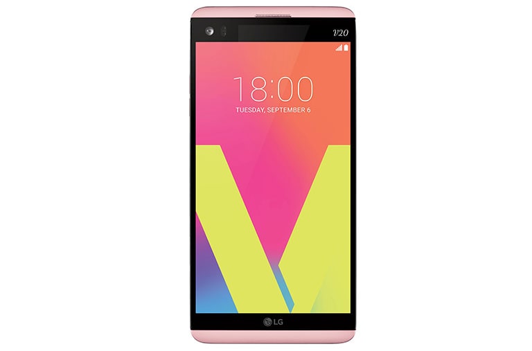 Front view of LG V20 | Pink V20