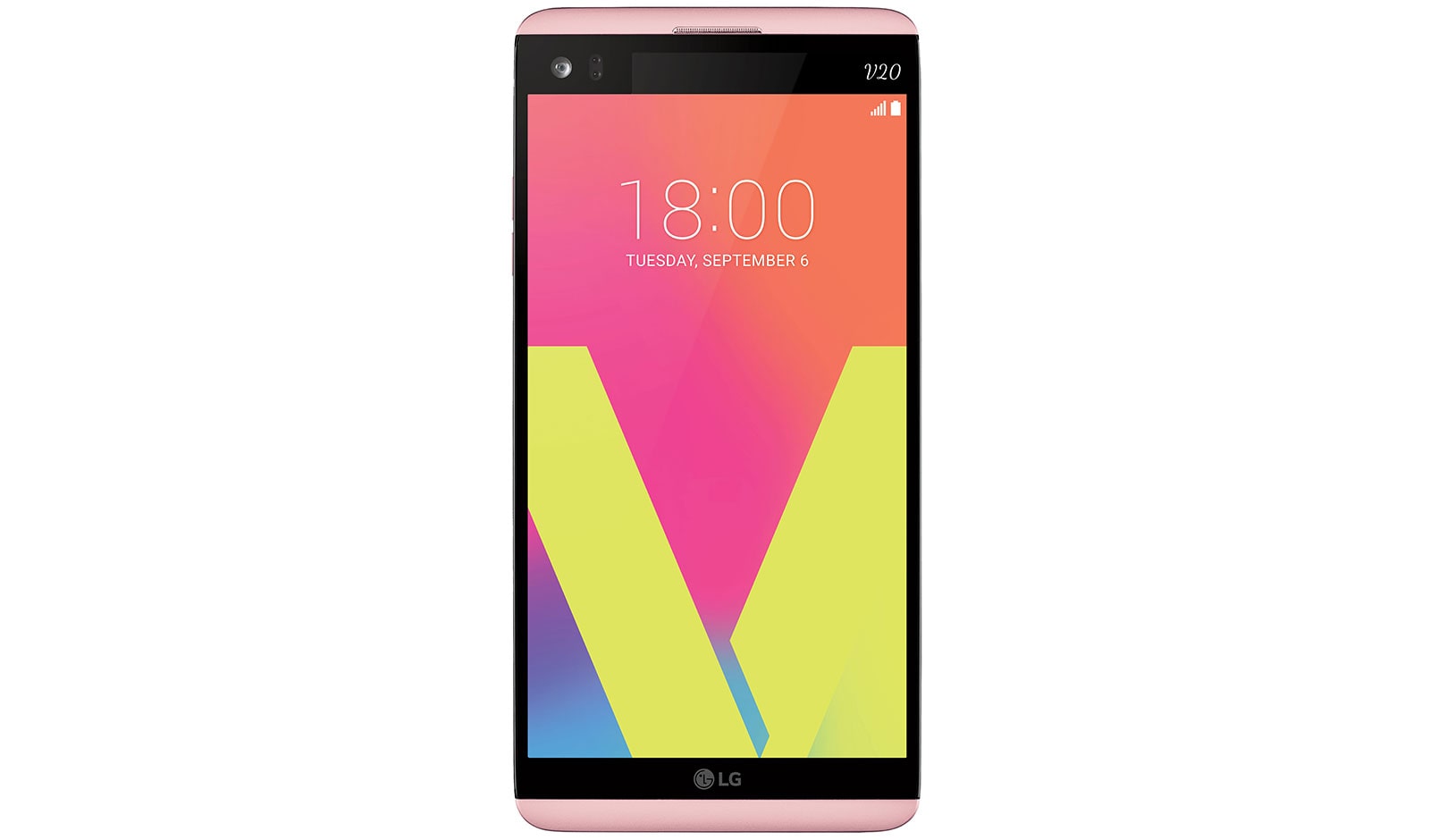 Front view of LG V20 | Pink V20