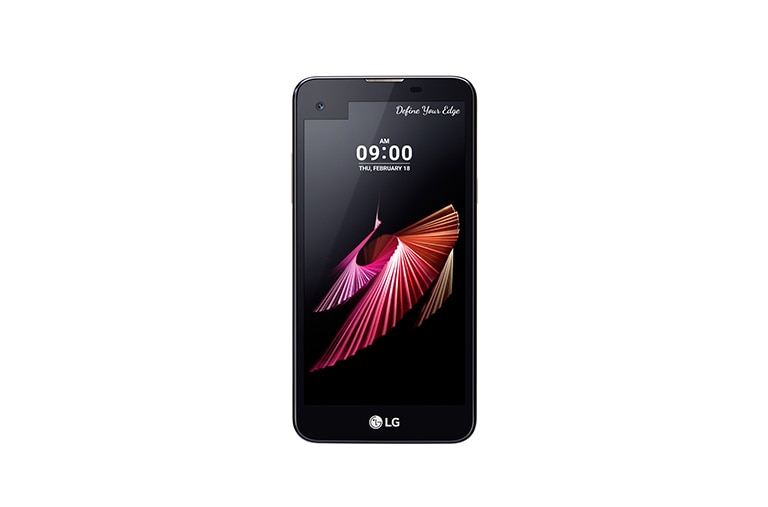 Front view of LG X Screen | Black LGK500DSK