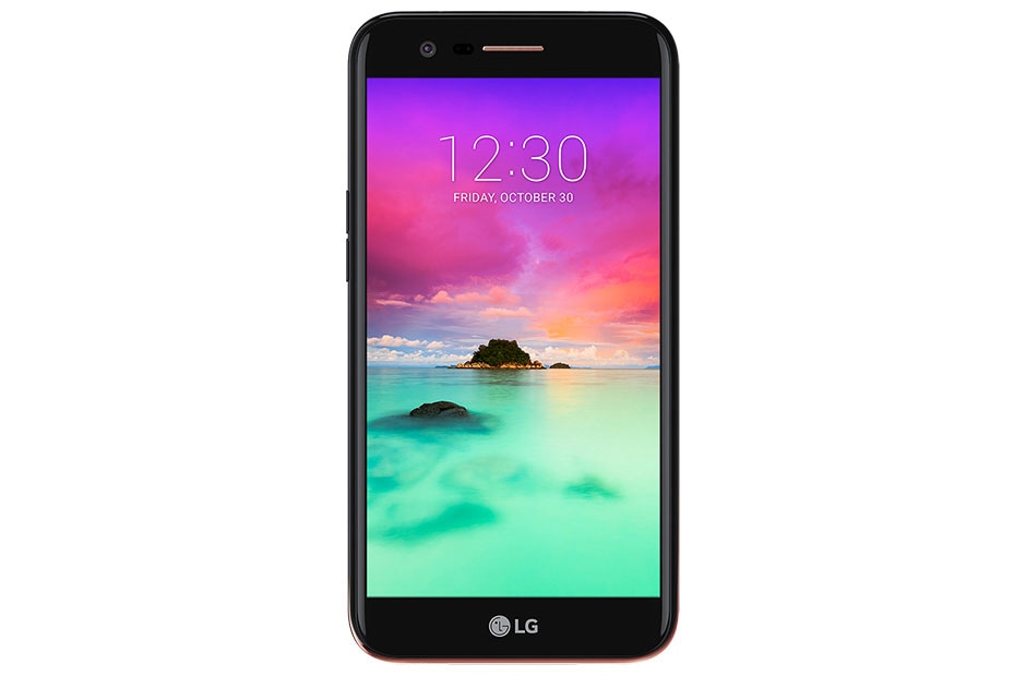 Front view of LG K10 (2017) - Black LGM250K