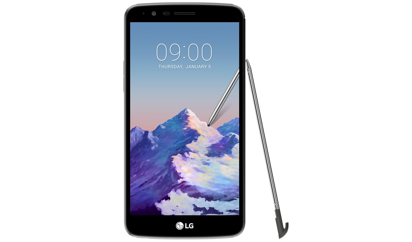 Front view of LG Stylus 3 | Titan LGM400DK