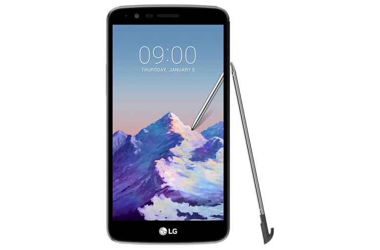 Front view of LG Stylus 3 | Titan LGM400DK