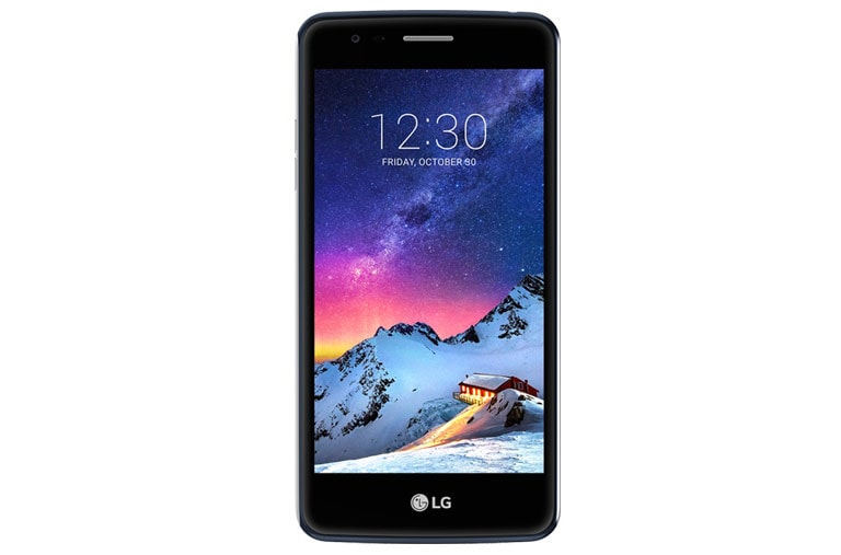 Front view of LG K8 (2017) - Indigo Blue LGX240K