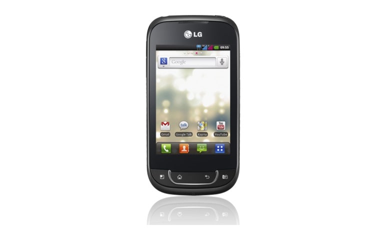 Front view of LG Optimus Net Dual P698