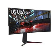 LG 37.5” 21:9 UltraGear™ QHD+ Nano IPS 1ms (GtG) Curved Gaming Monitor with 144Hz, 38GN950-B