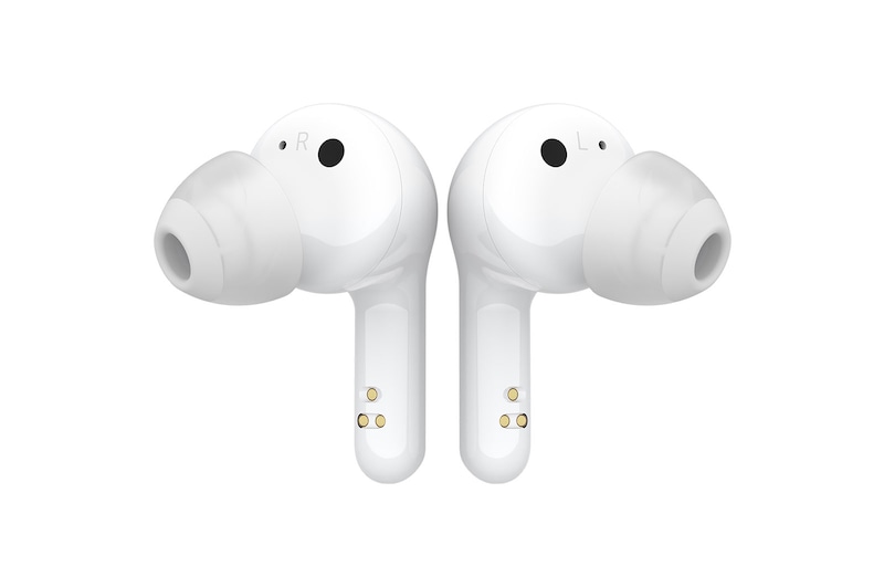 LG Tone Free Wireless Earbuds with ANC, 99.9% Bacteria Free, Prestigious British Meridian Sound, Triple Microphones in Each Earbud and IPX4 Water Resistance (FN7, White), HBS-FN7