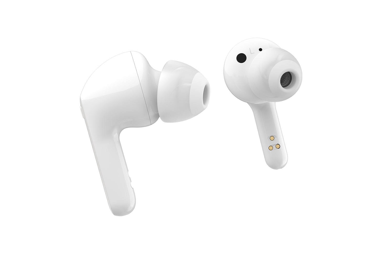 LG Tone Free Wireless Earbuds with ANC, 99.9% Bacteria Free, Prestigious British Meridian Sound, Triple Microphones in Each Earbud and IPX4 Water Resistance (FN7, White), HBS-FN7
