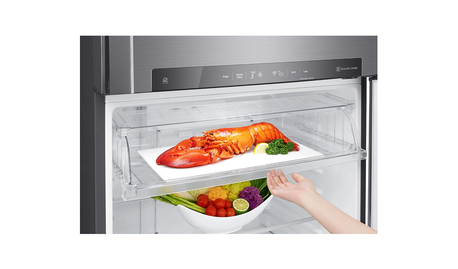 LG Two-Door Top Freezer Refrigerator, GR-A702HLHU