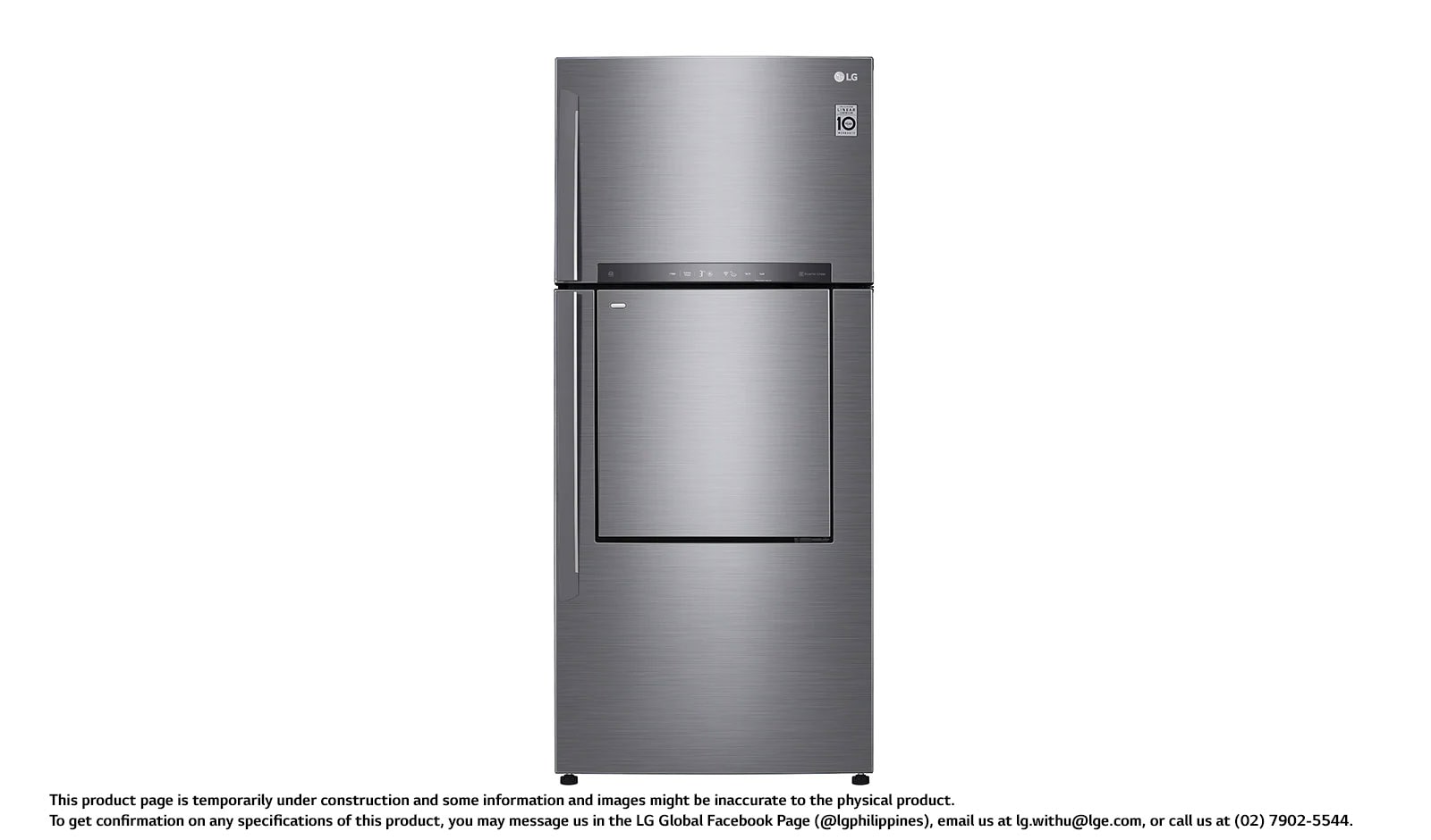Front view of Two-Door Top Freezer Refrigerator GR-A702HLHU