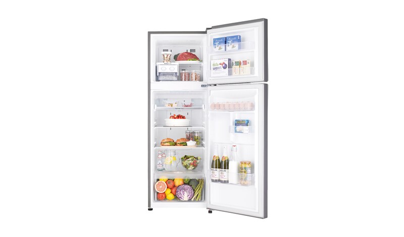 LG 7.2cu.ft, Smart Inverter Compressor, LED Lighting, Multi-Airflow, Anti Bacterial Gasket, Tempered Glass Shelves, Moist Balance Crisper, GR-B202RLCL