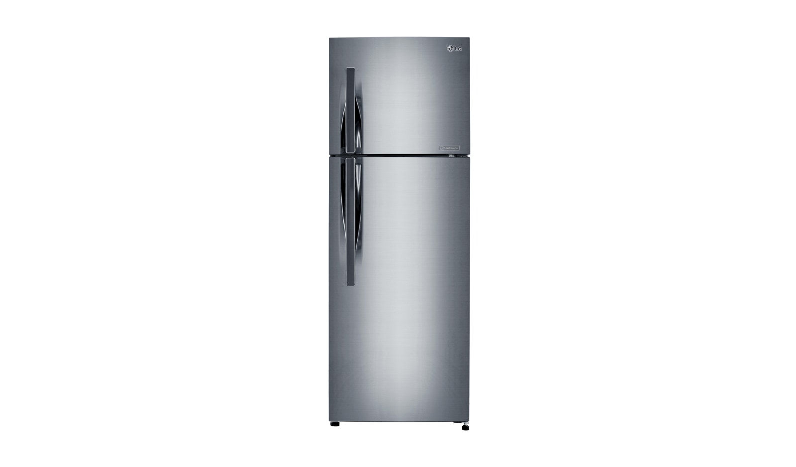 Front view of 8cu.ft, Smart Inverter Compressor, Pullout Tray, LED Lighting, Multi-Airflow, Anti Bacterial Gasket, Tempered Glass Shelves GR-B222RLCL