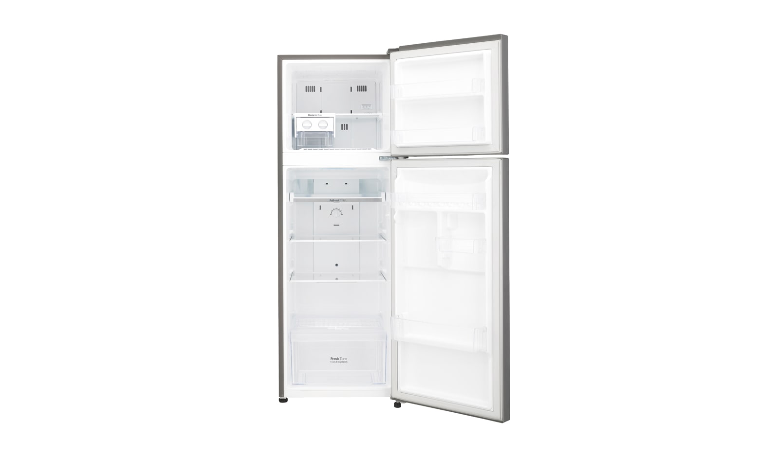 LG 8cu.ft, Smart Inverter Compressor, Pullout Tray, LED Lighting, Multi-Airflow, Anti Bacterial Gasket, Tempered Glass Shelves, GR-B222RLCL