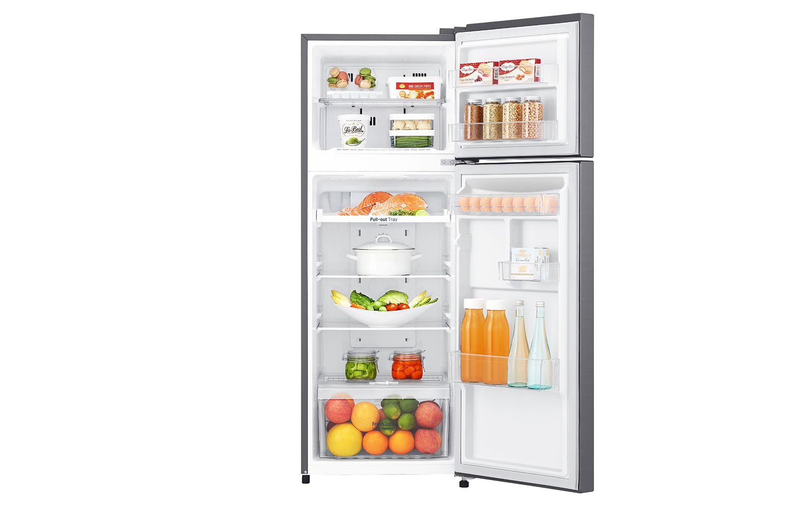 LG Two-Door Top Freezer Refrigerator, GR-B222SQBB