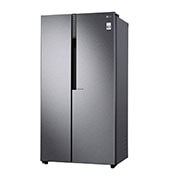 LG 24 cu.ft Side by Side Ref, Inverter Linear Compressor, 10 Year Warranty on Compressor, 2 Year Warranty on Parts and Service, GR-B247KQDV