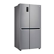 LG 24 cu.ft Side by Side Ref, Inverter Linear Compressor, with Smart Wifi, 10 Year Warranty on Compressor, 2 Year Warranty on Parts and Service, GR-B247SLUW