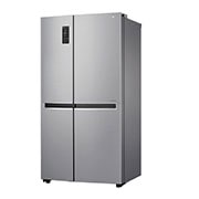 LG 24 cu.ft Side by Side Ref, Inverter Linear Compressor, with Smart Wifi, 10 Year Warranty on Compressor, 2 Year Warranty on Parts and Service, GR-B247SLUW