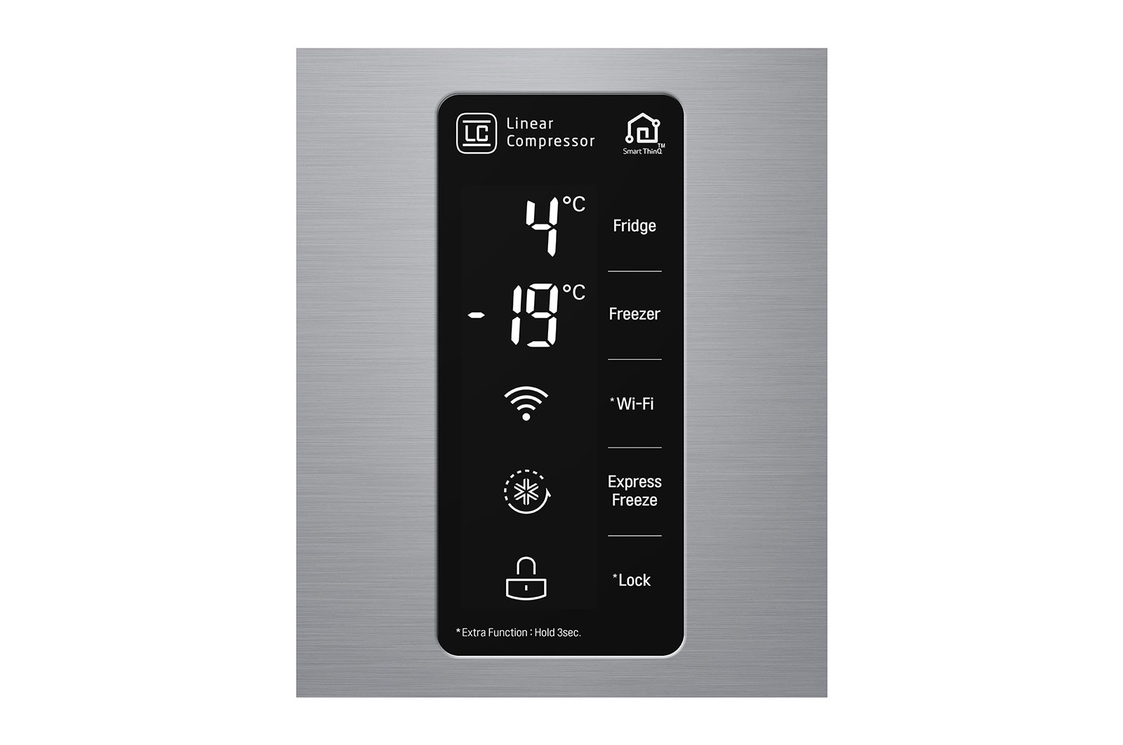 LG 24 cu.ft Side by Side Ref, Inverter Linear Compressor, with Smart Wifi, 10 Year Warranty on Compressor, 2 Year Warranty on Parts and Service, GR-B247SLUW