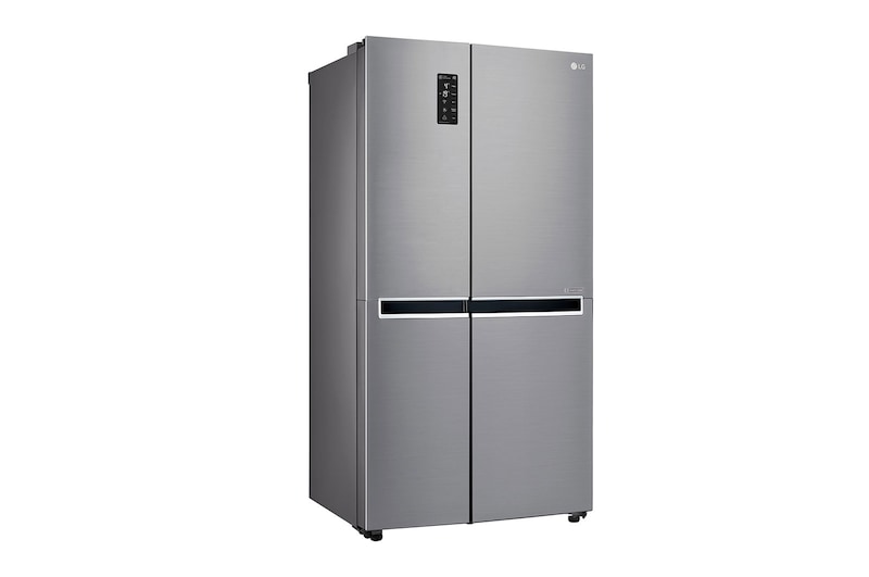 LG 24 cu.ft Side by Side Ref, Inverter Linear Compressor, with Smart Wifi, 10 Year Warranty on Compressor, 2 Year Warranty on Parts and Service, GR-B247SLUW