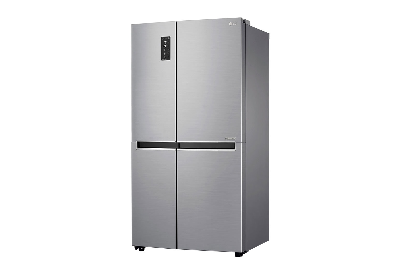 LG 24 cu.ft Side by Side Ref, Inverter Linear Compressor, with Smart Wifi, 10 Year Warranty on Compressor, 2 Year Warranty on Parts and Service, GR-B247SLUW