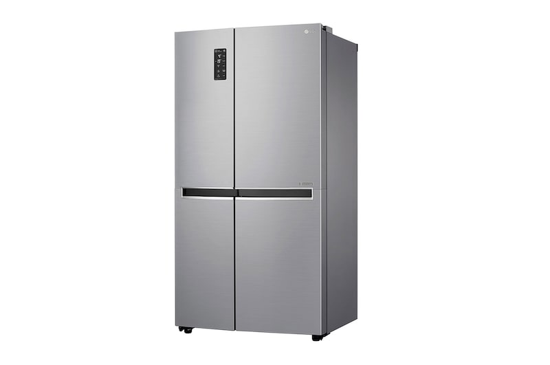 LG 24 cu.ft Side by Side Ref, Inverter Linear Compressor, with Smart Wifi, 10 Year Warranty on Compressor, 2 Year Warranty on Parts and Service, GR-B247SLUW