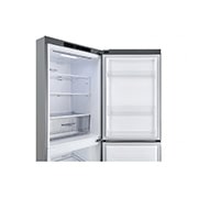 LG 11.8 Cu. Ft. Bottom Freezer Refrigerator with Door Cooling+ in Platinum Silver, GR-B369NLRM