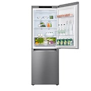 LG 11.8 Cu. Ft. Bottom Freezer Refrigerator with Door Cooling+ in Platinum Silver, GR-B369NLRM
