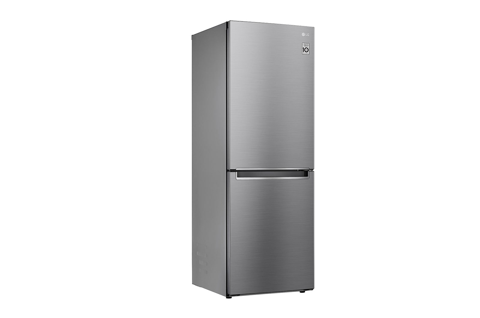 LG 11.8 Cu. Ft. Bottom Freezer Refrigerator with Door Cooling+ in Platinum Silver, GR-B369NLRM