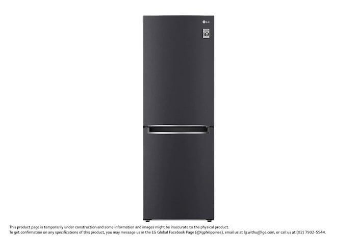 LG 11.8 Cu. Ft. Bottom Freezer Refrigerator with Door Cooling+ in Matte Black Steel, GR-B369NQRM