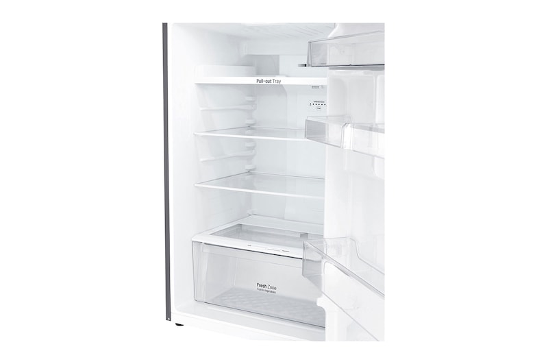 LG 14 cu.ft., Smart Inverter Compressor, 10 Year Warranty on Compressor, Trimless Tempered Glass Shelves, GR-B412SQCL