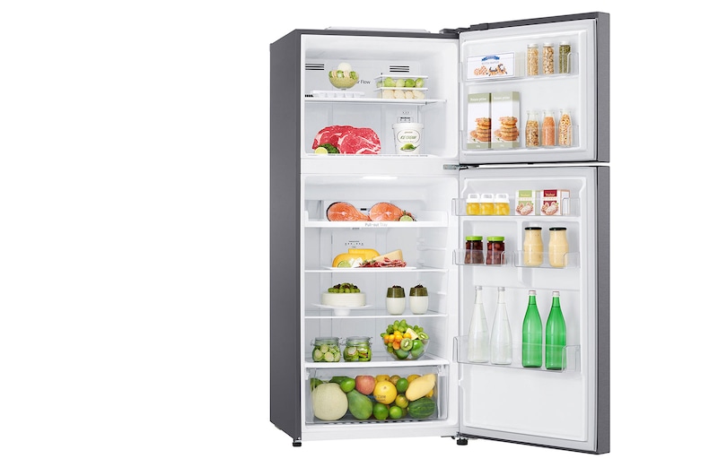 LG 14 cu.ft., Smart Inverter Compressor, 10 Year Warranty on Compressor, Trimless Tempered Glass Shelves, GR-B412SQCL