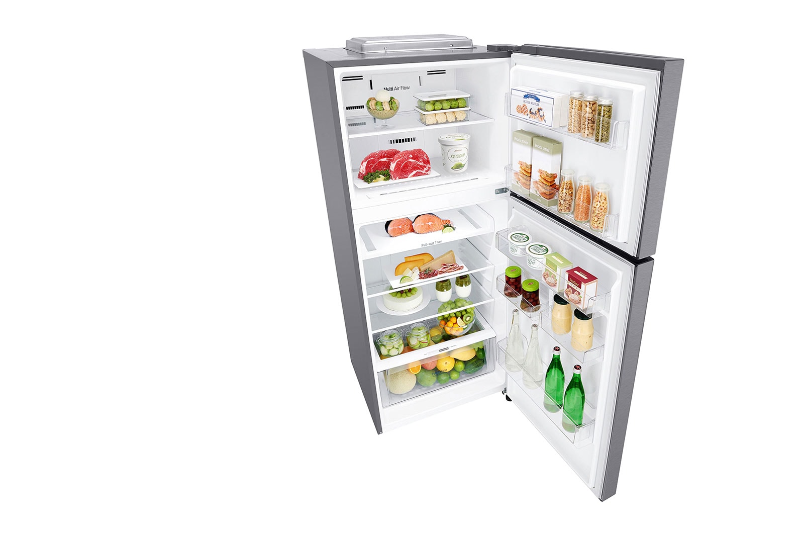 LG 14 cu.ft., Smart Inverter Compressor, 10 Year Warranty on Compressor, Trimless Tempered Glass Shelves, GR-B412SQCL