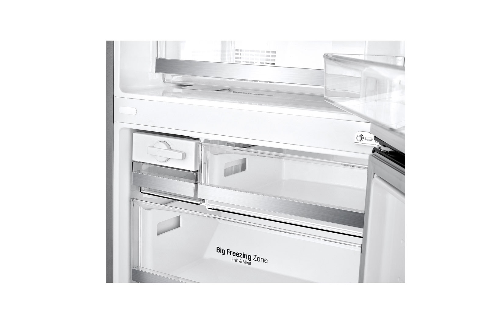 LG 15.9 Cu. Ft. Bottom Freezer Refrigerator with Fresh Balancer™, GR-B529NLCM