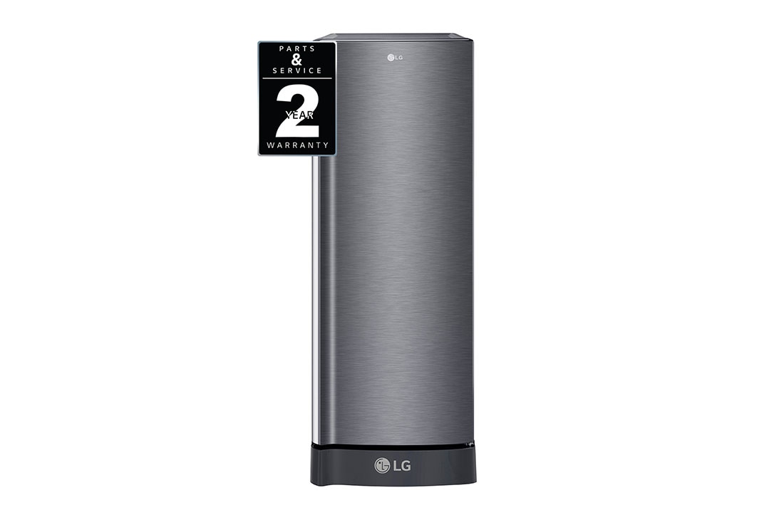 LG 6 Cu. Ft. 1-Door Refrigerator with Smart Inverter Compressor in Platinum Silver, GR-C201SLZB