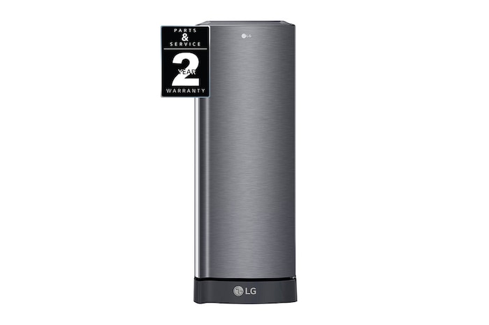 LG 6 Cu. Ft. 1-Door Refrigerator with Smart Inverter Compressor in Platinum Silver, GR-C201SLZB