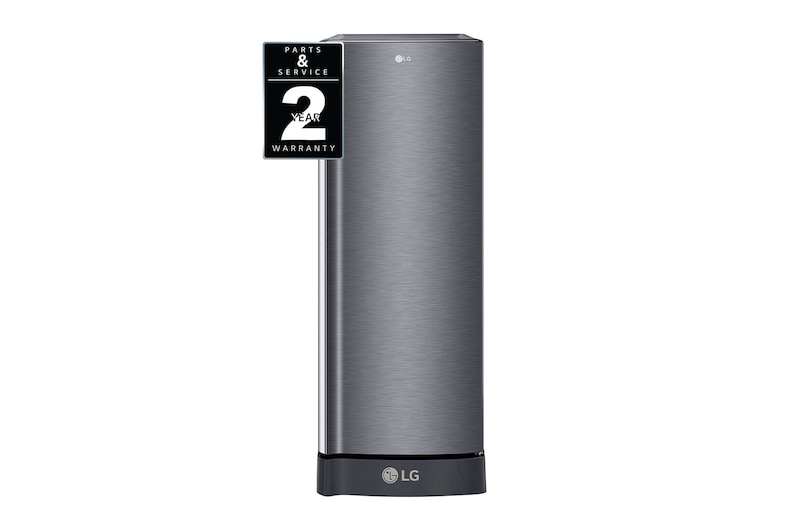 LG 6 Cu. Ft. 1-Door Refrigerator with Smart Inverter Compressor in Platinum Silver, GR-C201SLZB