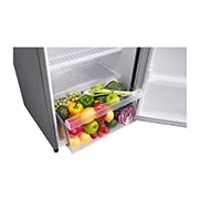 LG 6 Cu. Ft. 1-Door Refrigerator with Smart Inverter Compressor in Platinum Silver, GR-C201SLZB