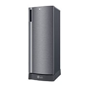 LG 6 Cu. Ft. 1-Door Refrigerator with Smart Inverter Compressor in Platinum Silver, GR-C201SLZB