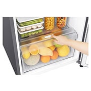 LG 8.0 cu.ft.Inverter Technology Two-Door Top Freezer Refrigerator, GR-C222SLCN